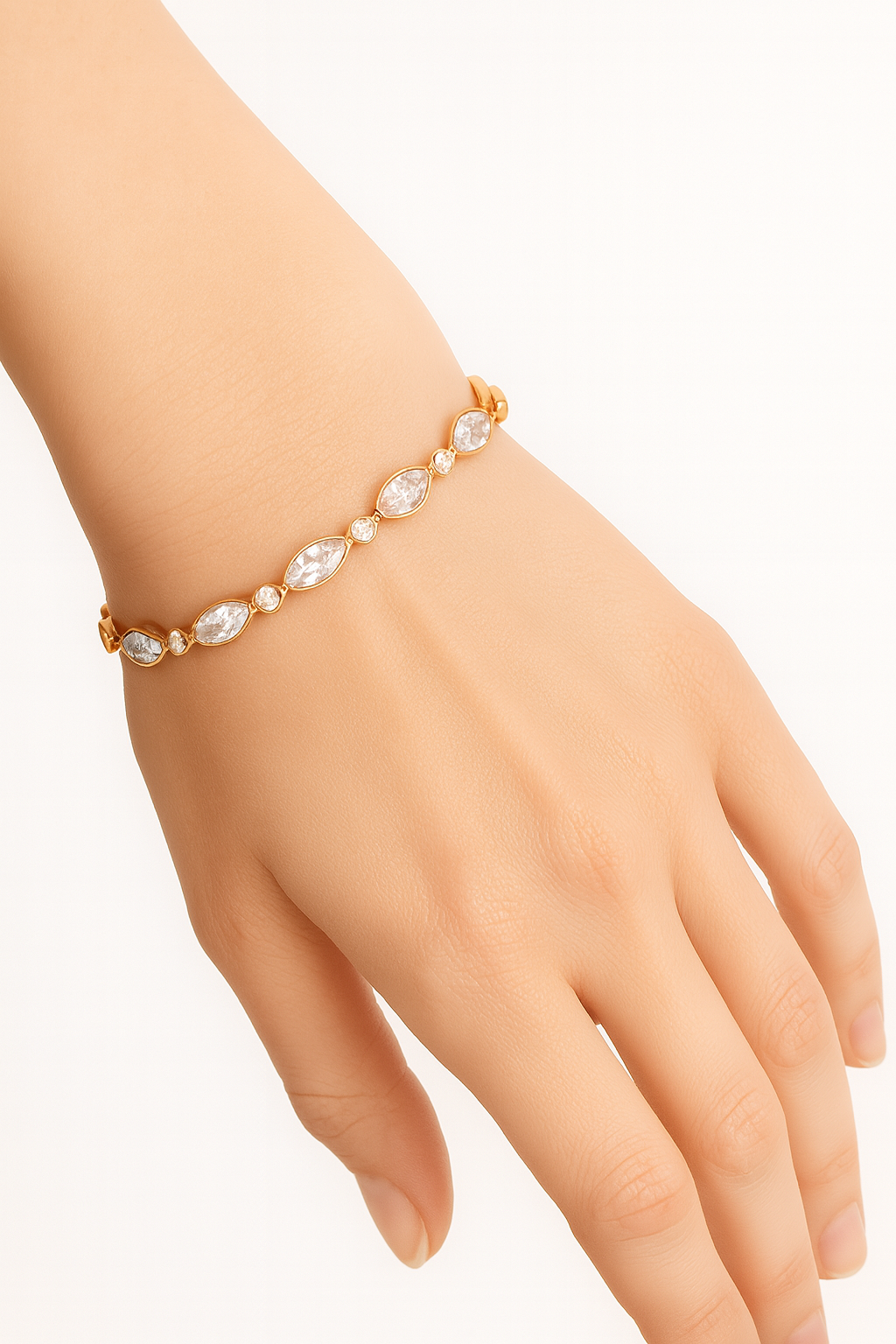 18K Gold Coated Copper Bracelet - #1560