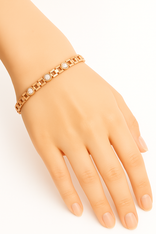 18K Gold Coated Copper Bracelet - #1580