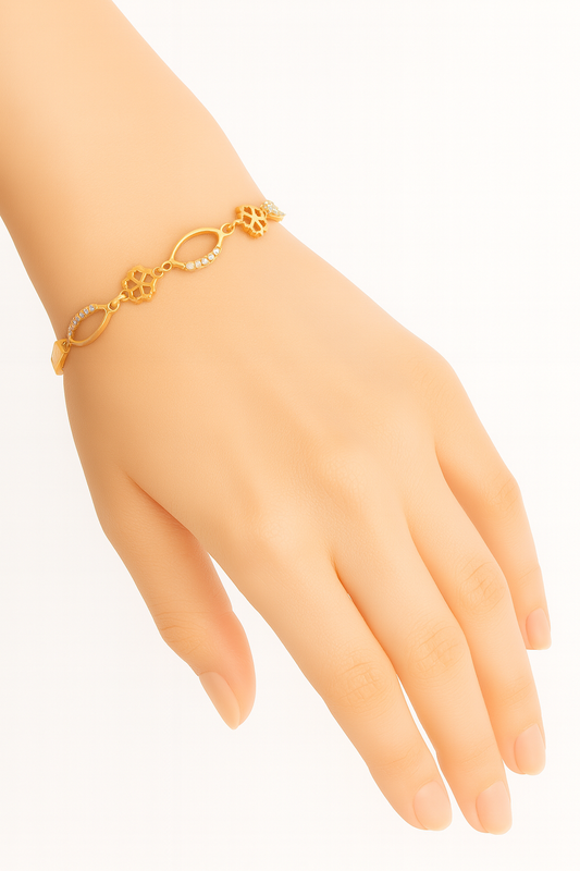 18K Gold Coated Copper Bracelet - #1761