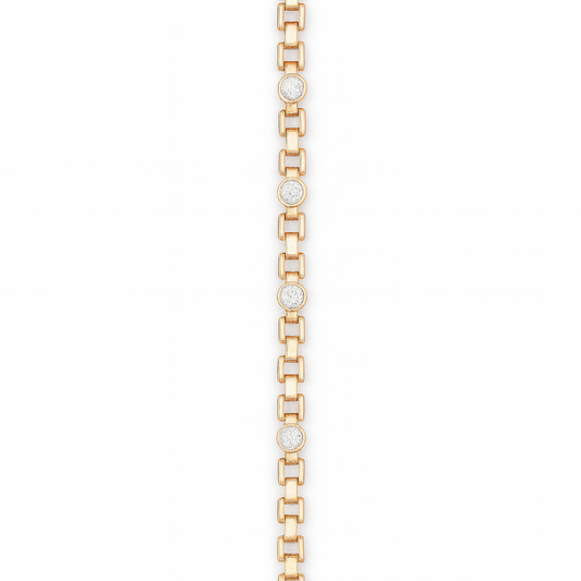 18K Gold Coated Copper Bracelet - #1580