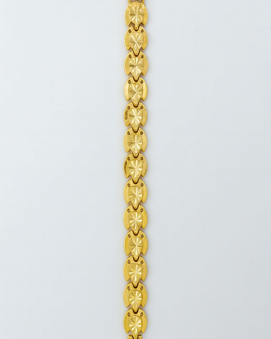 18K Gold Coated Copper Bracelet - #1698