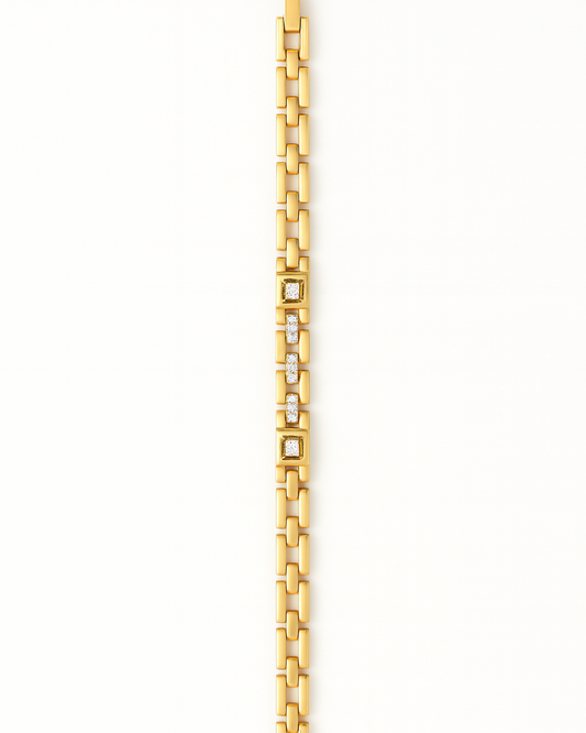 18K Gold Coated Copper Bracelet - #1725