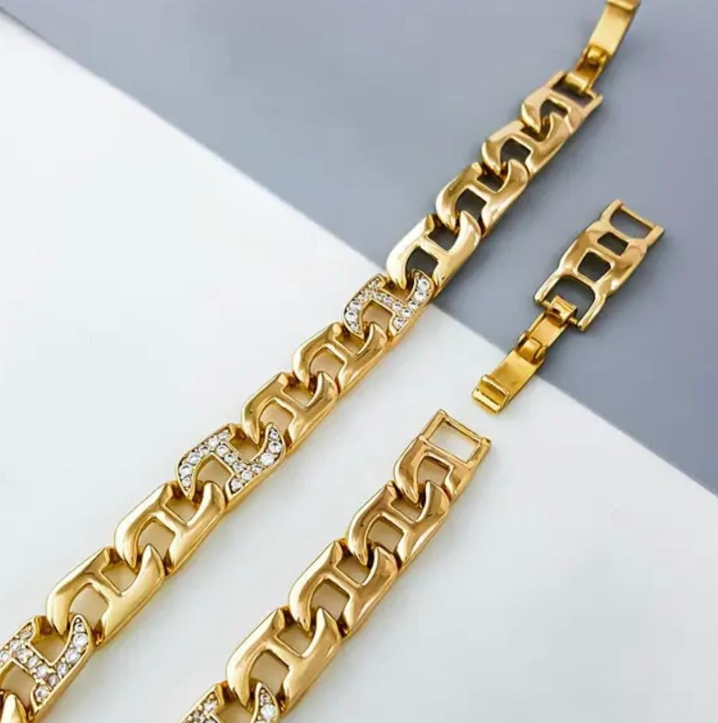 18K Gold Coated Copper Bracelet - #1760