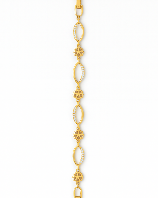 18K Gold Coated Copper Bracelet - #1761