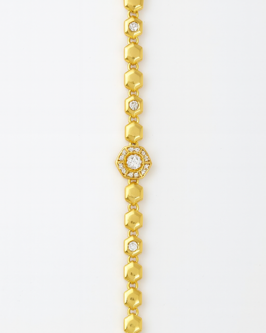 18K Gold Coated Copper Bracelet - #1780